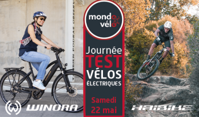 Journée de test VTTAE et vélos électriques urbains et loisirs Haibike et Winora chez Mondovelo Chambéry