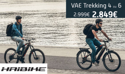 Baisse des tarifs sur les vélos électrqiues Haibike trekking chez Mondovélo Chambéry Annecy Grenoble Crolles