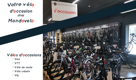 découvrer un large choix de vélos d'occasion chez Mondovelo Chambéry, annecy et Grenoble