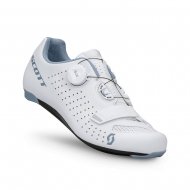 Chaussures route femme Scott Road Comp BOA® Lady 2022 Matt White/Light Blue chez Mondovélo Chambéry Annecy Grenoble Rumilly