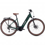 VAE polyvalent Cube Bikes Touring Hybrid ONE 500 U Darkgreen'n'Green chez Mondovélo Chambéry Annecy Grenoble Rumilly