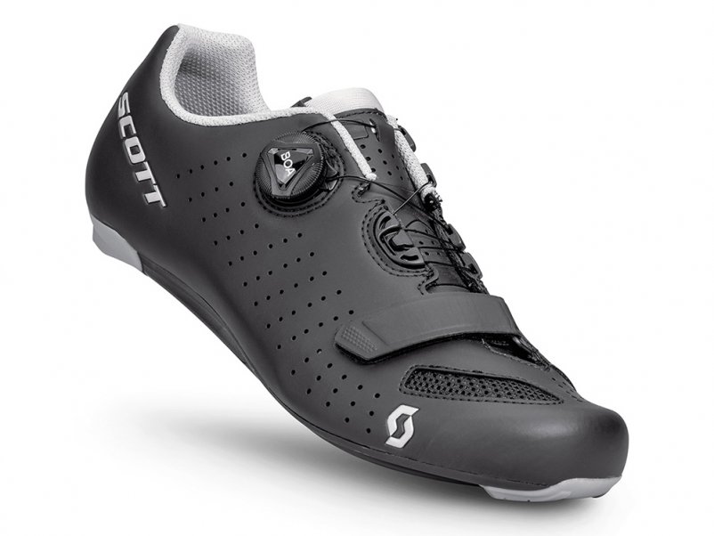 Chaussures route homme Scott Road Comp BOA® 2022 Black/Silver chez Mondovélo Chambéry Annecy Grenoble Rumilly