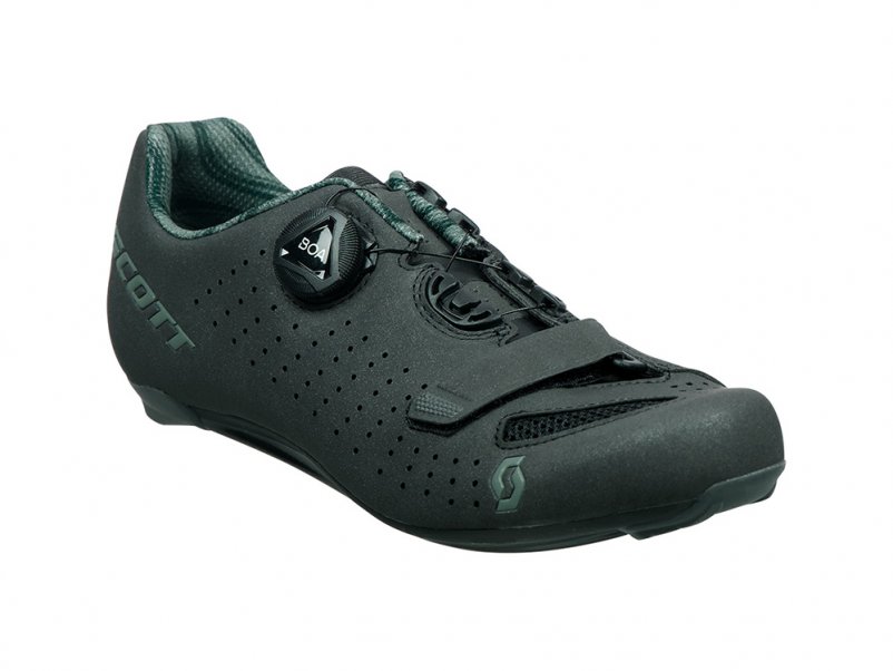 Chaussures route femme Scott Road Comp BOA® Lady 2022 Dark Grey/Light Green chez Mondovélo Chambéry Annecy Grenoble Rumilly